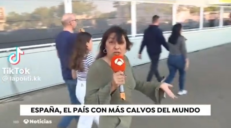 "Compartir paseo con un calvo"