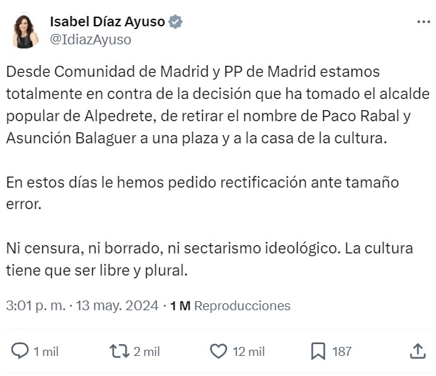 El revisionismo es un cáncer, venga de donde venga.