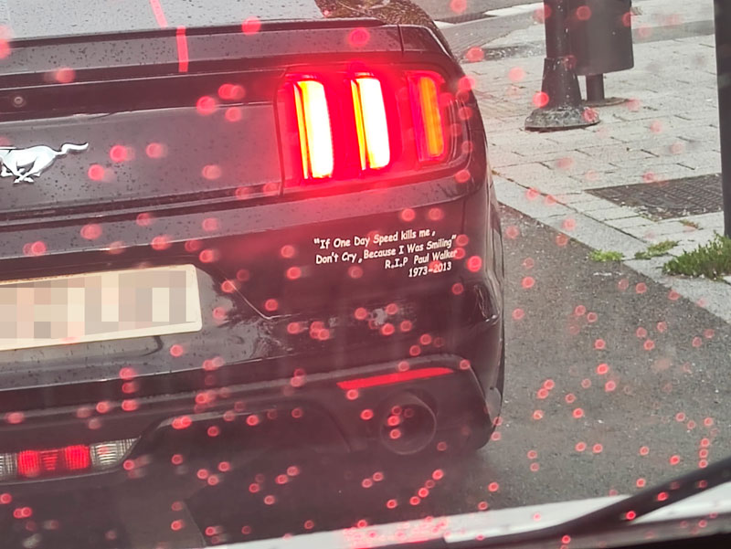 Ford Mustang visto en Vitoria.