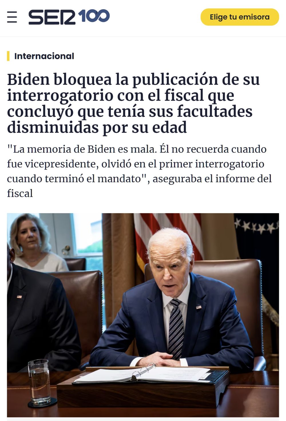 La noticia que sorprendió a nadie.