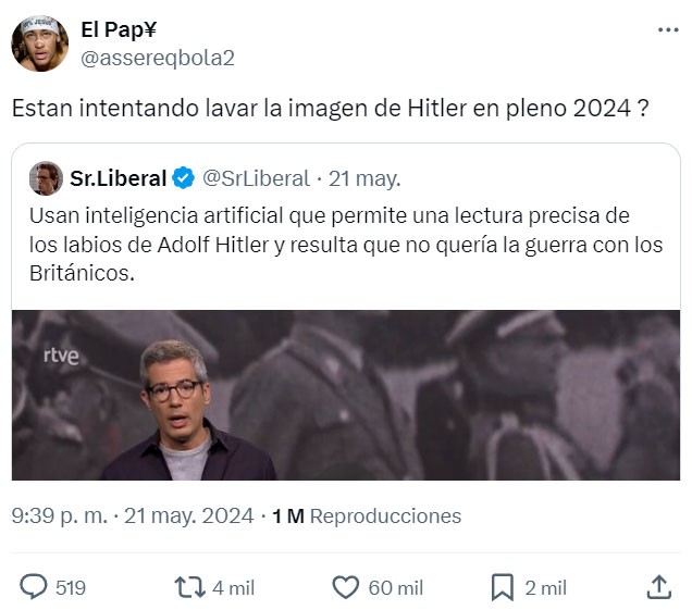 Pero en qué quedamos... ¿RTVE no era ahora del PSOE?