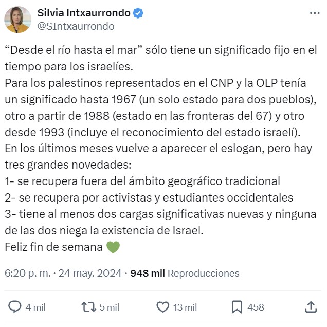 Silvia Intxaurrondo es Máster en Estudios Árabes e Islámicos Contemporáneos (Universidad Autónoma de Madrid), especializada en Información Internacional.