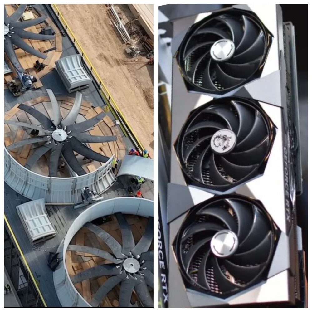"Elon Musk esta fabricando un disipador de GPU gigante en Texas.