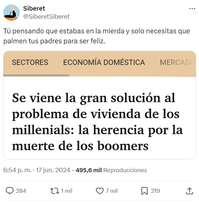 Cuando la solución a tus problemas es que se mueran otras personas... ráscate un poco debajo de la nariz porque igual te está saliendo un bigotito estrecho.