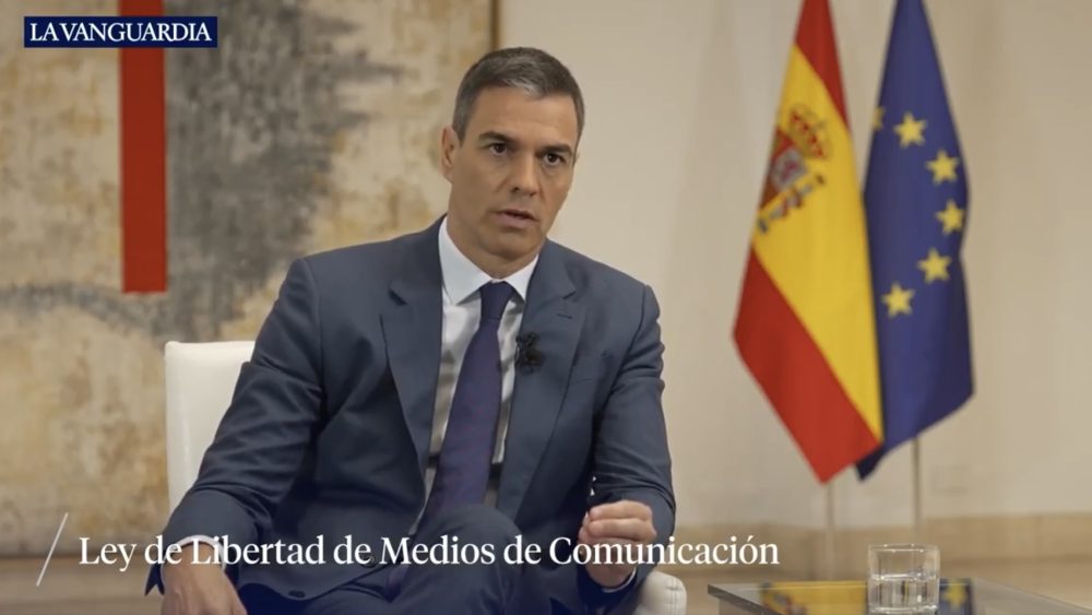 Pedro Sánchez anuncia que en julio modificará la ley para evitar que los “pseudomedios” reciban financiación y acabar con el derecho a la rectificación.