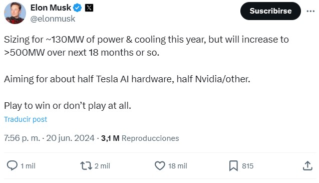 "Elon Musk esta fabricando un disipador de GPU gigante en Texas.