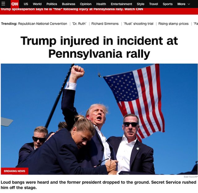 De los creadores de "TERRORISMO MACHISTA", llega... "A Trump le sale algo rojo de la oreja después de que se escuchen unos ruidos".