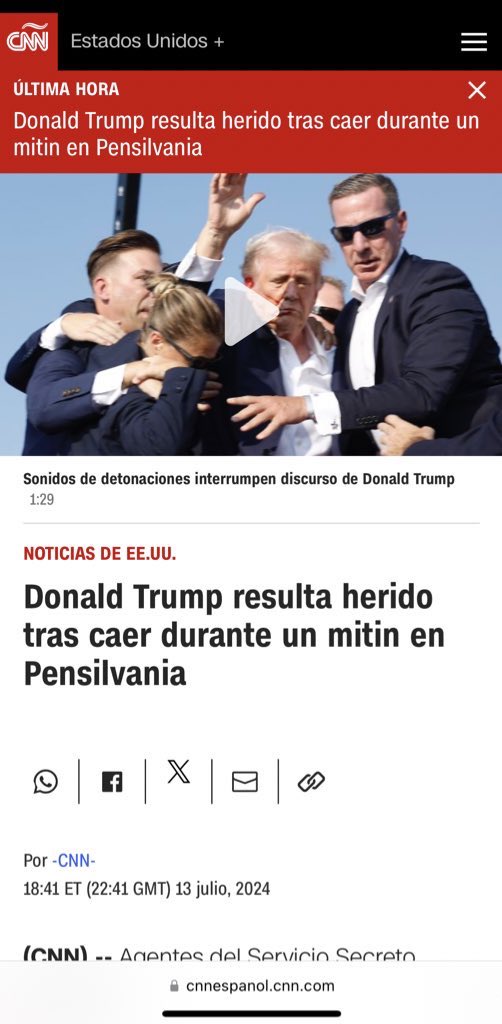 De los creadores de "TERRORISMO MACHISTA", llega... "A Trump le sale algo rojo de la oreja después de que se escuchen unos ruidos".