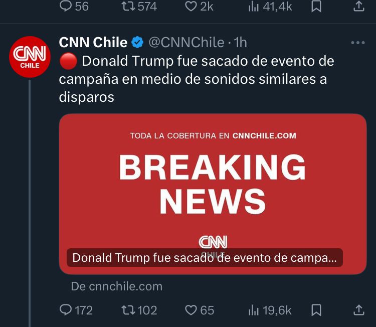 De los creadores de "TERRORISMO MACHISTA", llega... "A Trump le sale algo rojo de la oreja después de que se escuchen unos ruidos".