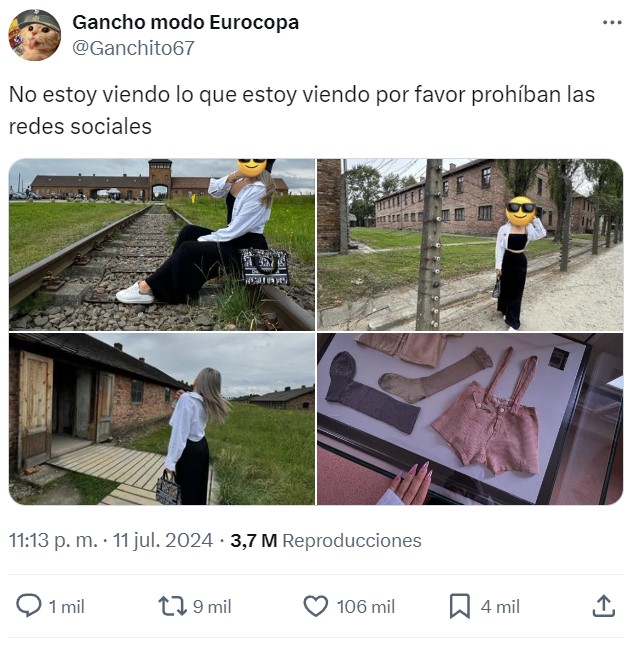 Las influencers siguen acudiendo a Auschwitz para subir fotos grotescas a sus cuentas de Instagram.