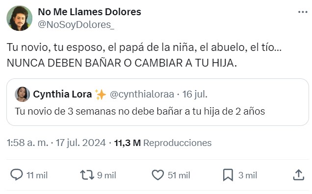 Dime que en tu casa no hubo figura paterna sin decirme que en tu casa no hubo figura paterna.