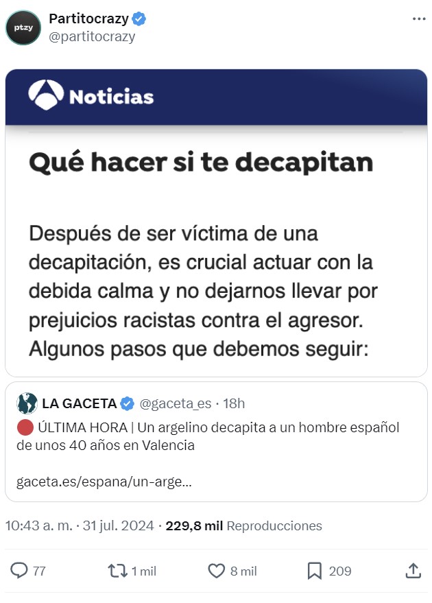 Eché en falta la noticia de Antena 3 blanqueando las dеcapitacionеs.