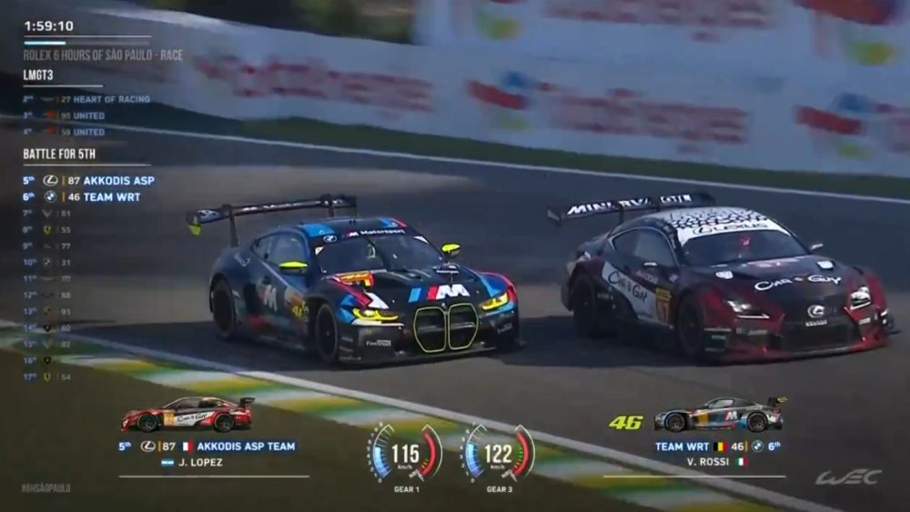 Valentino Rossi vs Pechito Lopez en el WEC