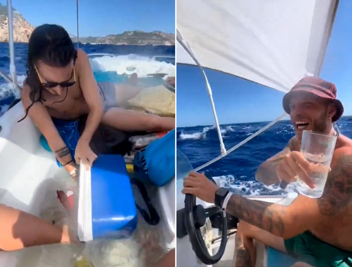 "Hundimos un barco en Mallorca sin querer"