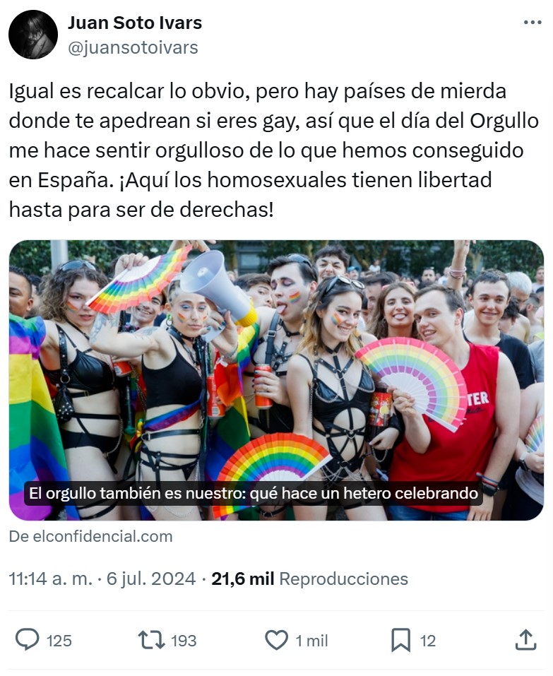 Los heteros son partícipes del avance que supone la normalización legal y social de la homosexuaIidad.