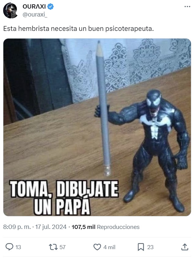 Dime que en tu casa no hubo figura paterna sin decirme que en tu casa no hubo figura paterna.