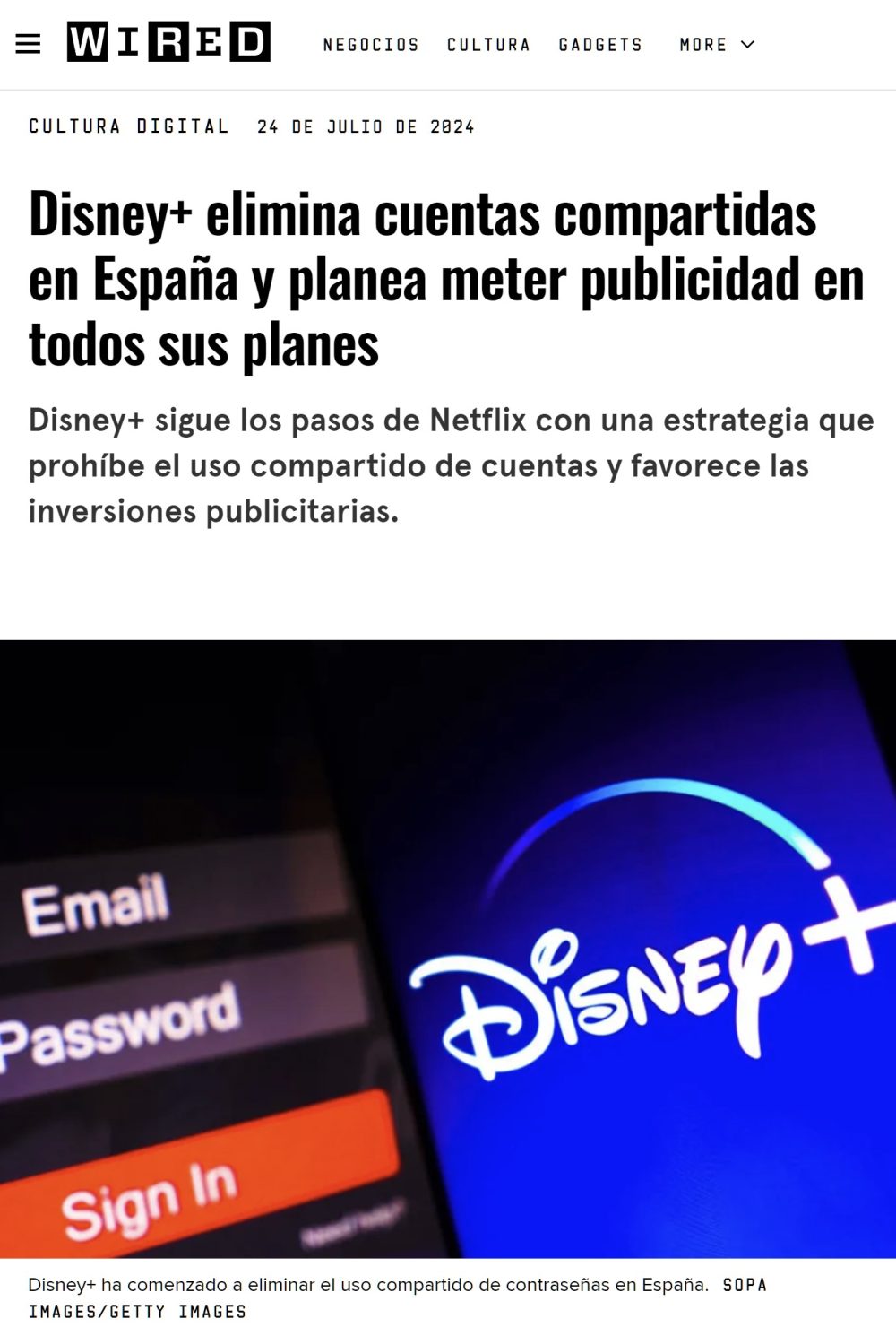Disney+ sigue los pasos de Netflix y prohíbe las cuentas compartidas.