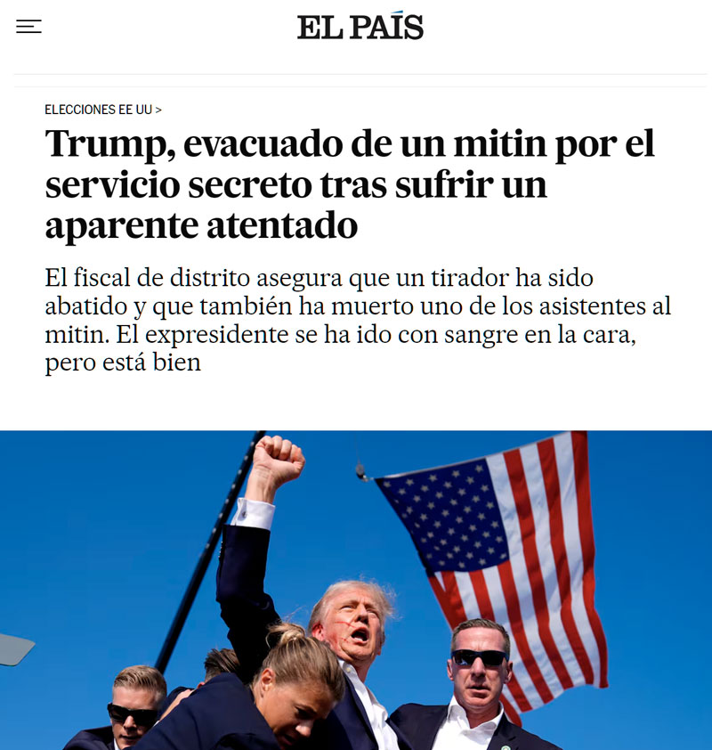 De los creadores de "TERRORISMO MACHISTA", llega... "A Trump le sale algo rojo de la oreja después de que se escuchen unos ruidos".