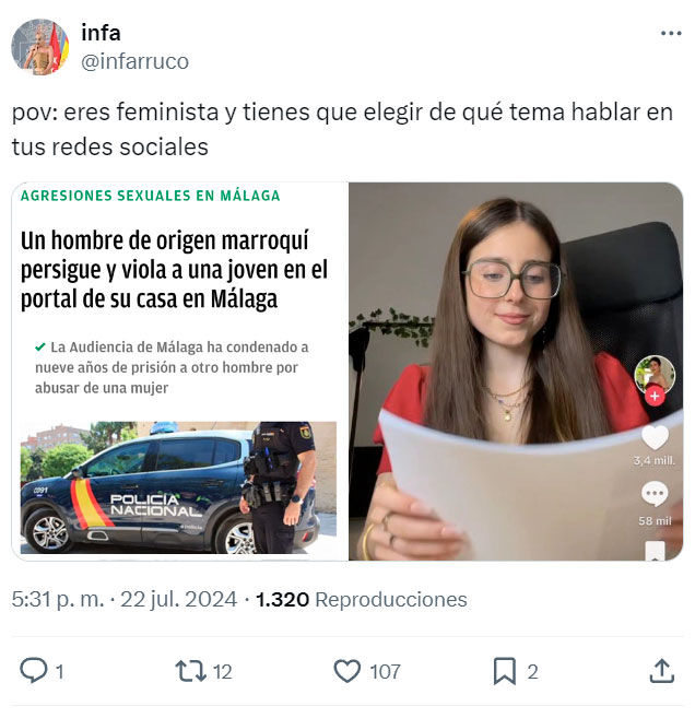 El Feminismo siempre velando por la seguridad de las mujeres...