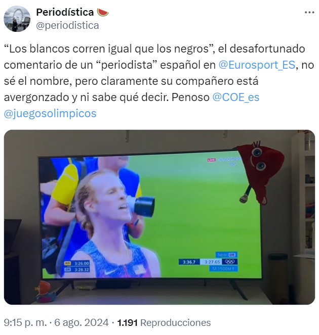 Un comentarista de TVE se ha metido en un lío y nadie va a poder explicar bien por qué.