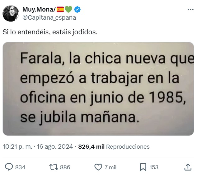 Si entendiste la referencia... eres casi tan viejo como Farala.