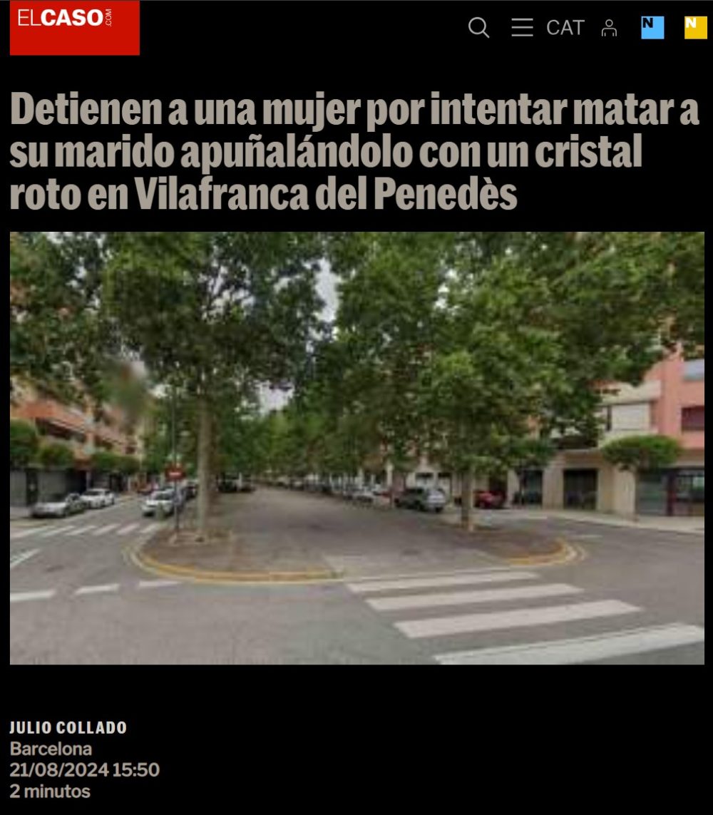 A vueltas con los apuñalamientos, Barcelona y la vioIencia de género que... no lo es.