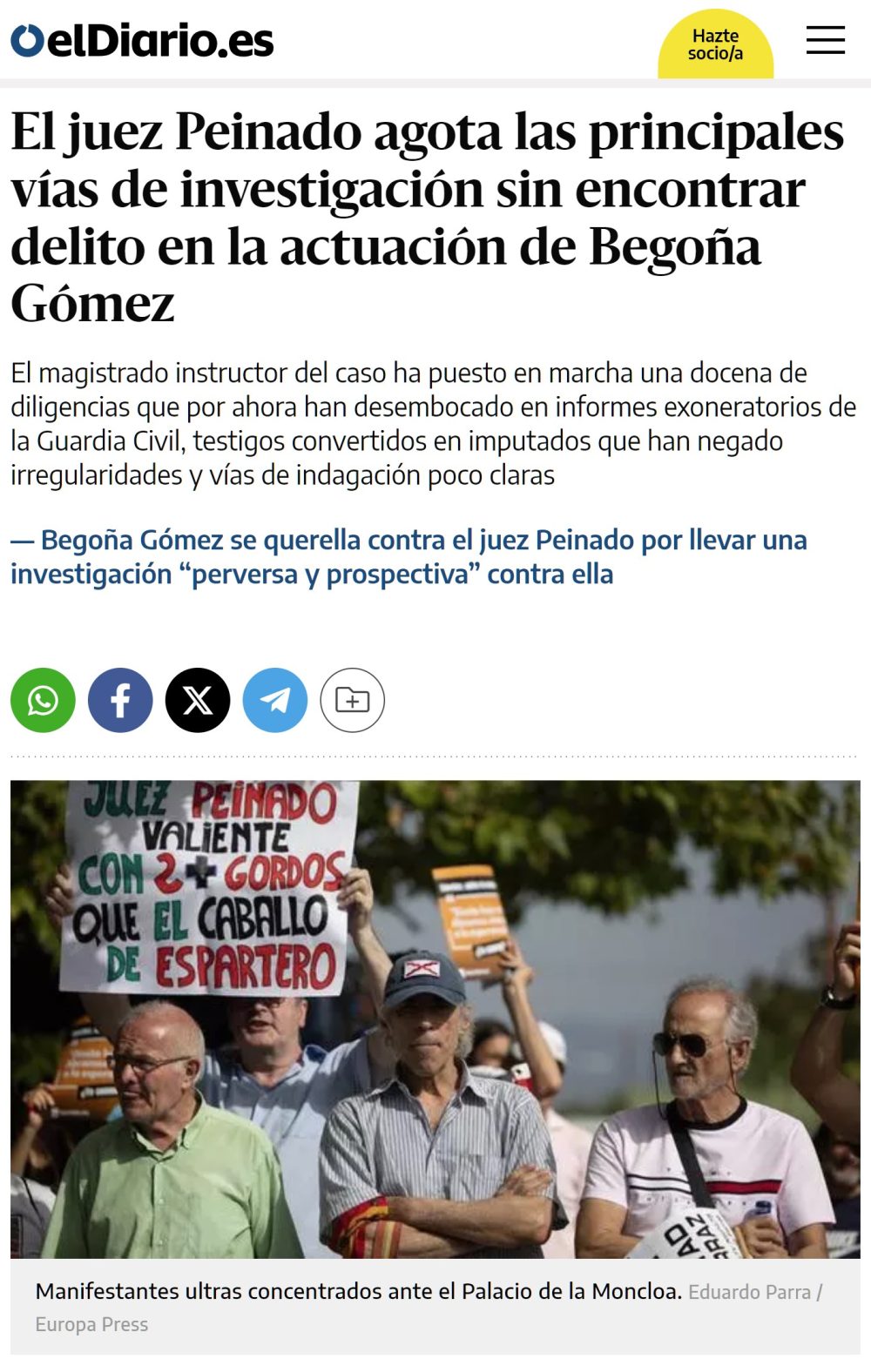 ¿Sin encontrar delitos?