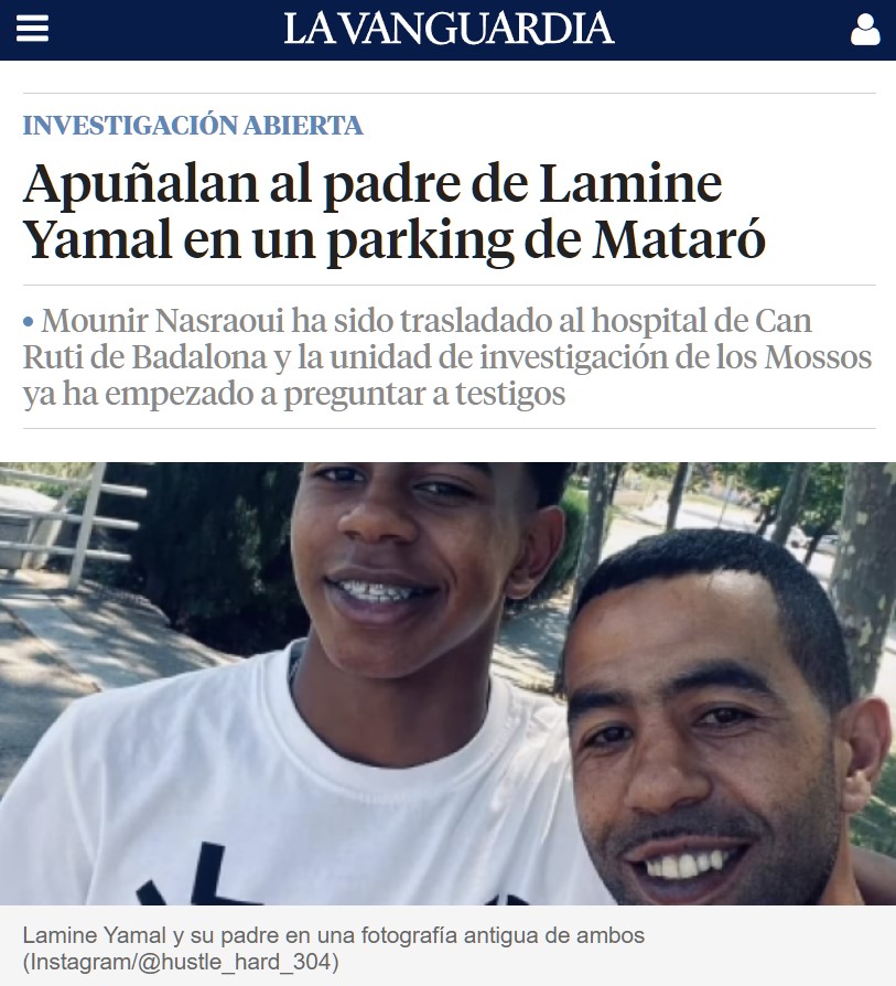 Han apuñaIado al padre de Lamine Yamal en una pelea.