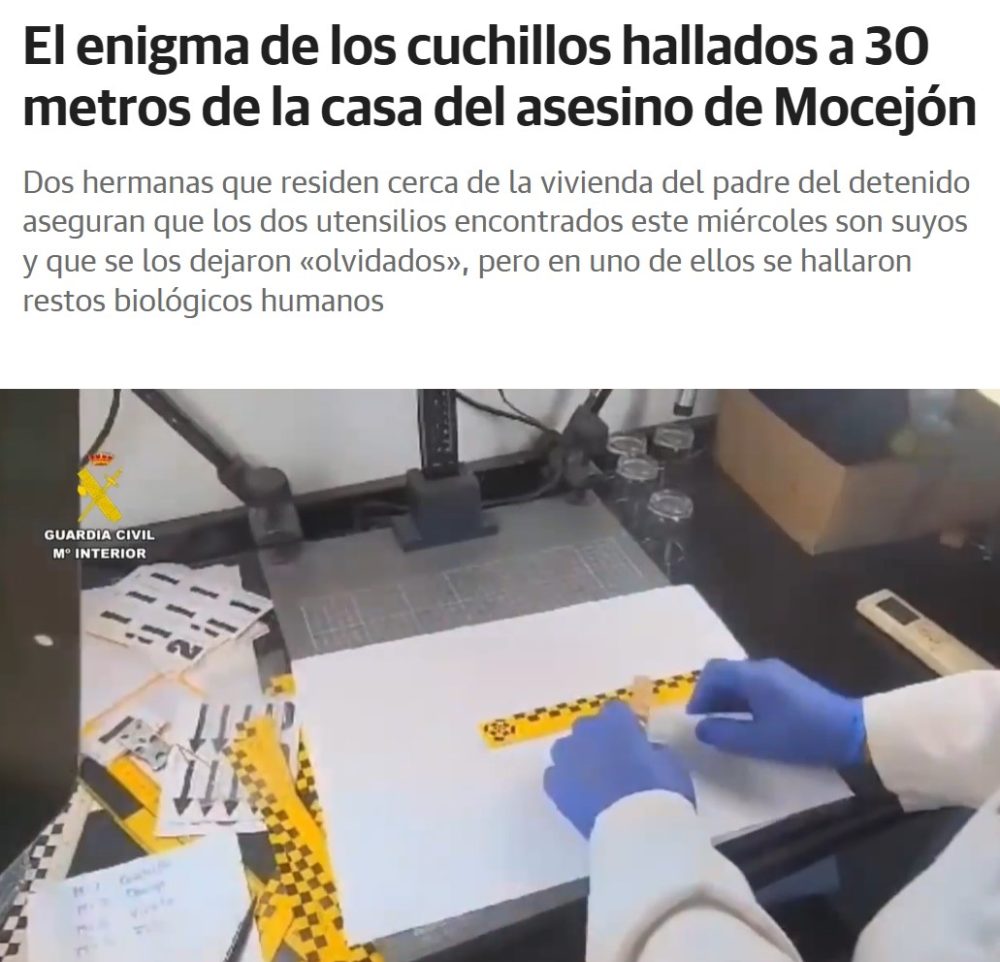 Hablan las mujeres que afirmaron ser las dueñas de los dos cuchillos encontrados en Mocejón.