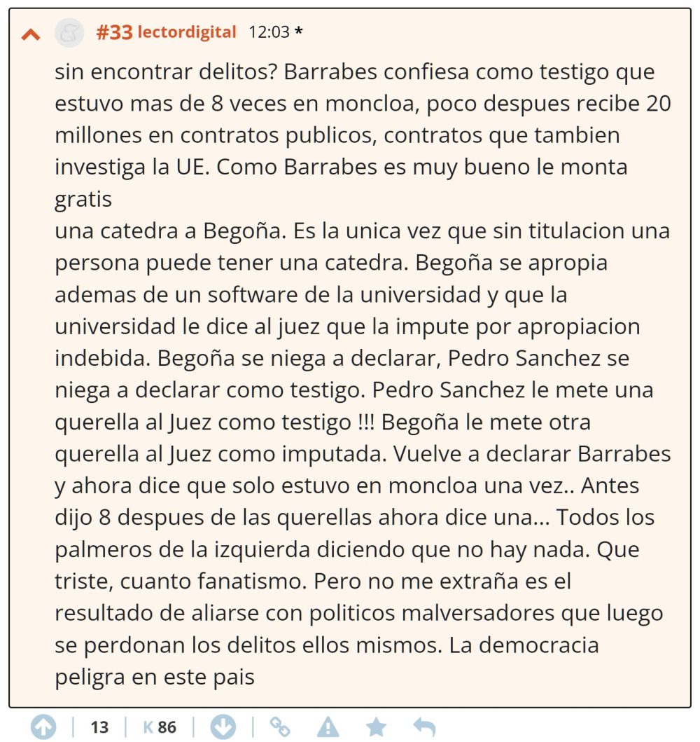 ¿Sin encontrar delitos?