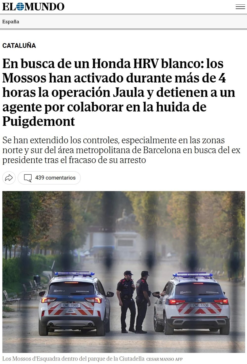 50 cuerpos de policía distintos en cada territorio y ninguno fue capaz de detenerlo.