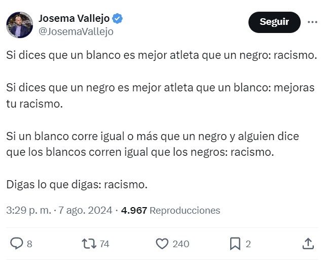 Un comentarista de TVE se ha metido en un lío y nadie va a poder explicar bien por qué.