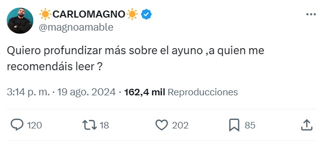 "Quiero profundizar más sobre el ayuno ¿A quien me recomendáis leer?"