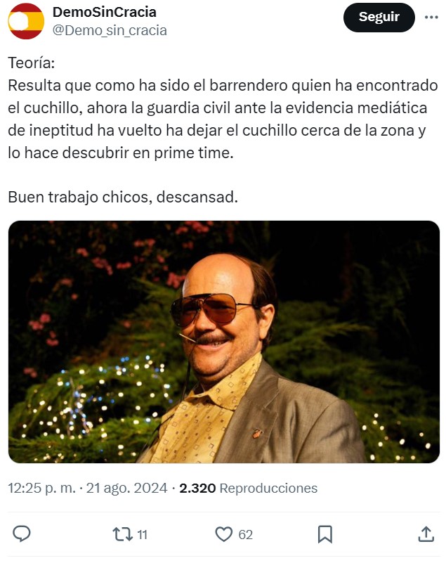 "La Policía" cree haber "encontrado" el cuchillo que usó "el presunto autor" del crimen de Mocejón.