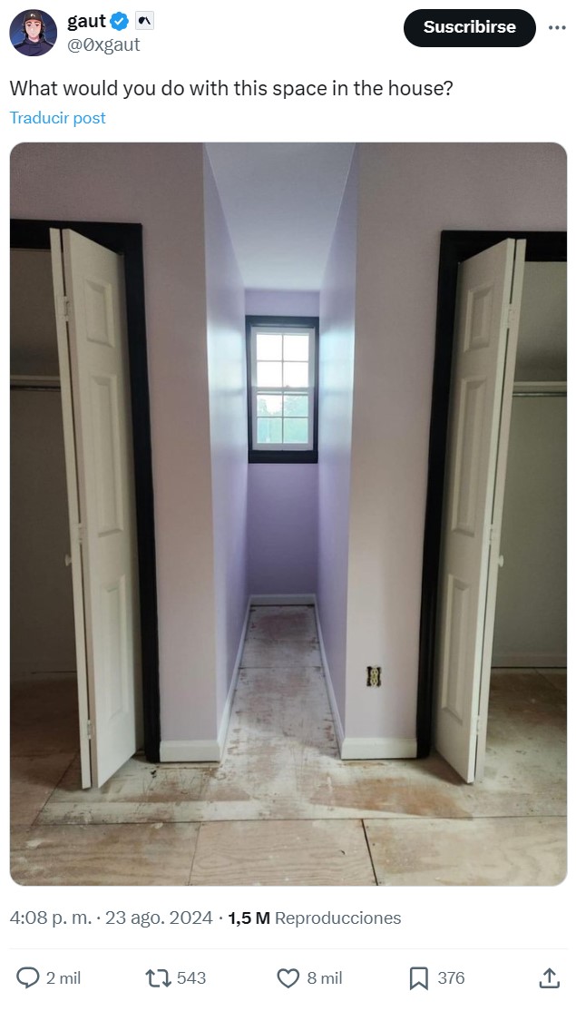 ¿Qué haríais con este hueco en vuestra casa?