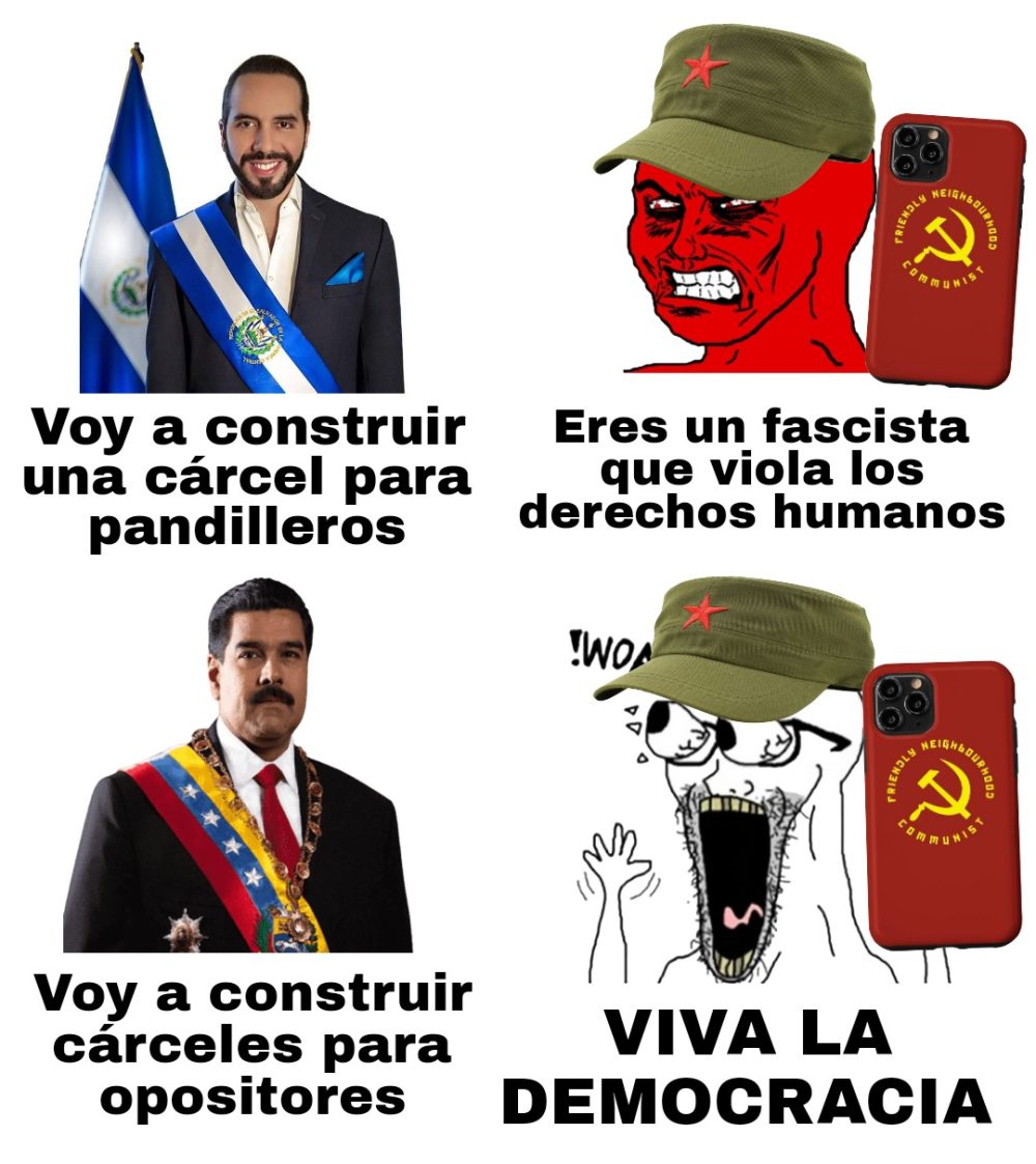 El comunismo no es para gente buena, es para gente envidiosa y débil.