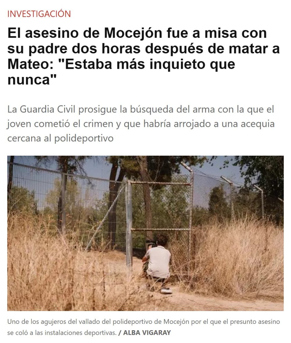 El padre del presunto asesіno de Mocejón dice que su hijo "ha confesado lo que le han dicho que confiese".