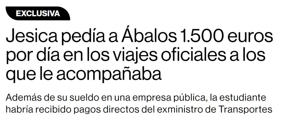 La "acompañante" de Ábalos le cobraba 1500 euros al día.