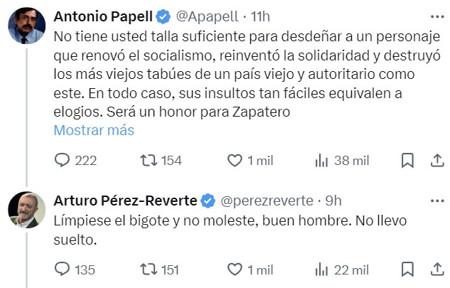 Así definía Pérez-Reverte a Zapatero en 2011