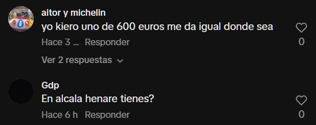¿Sabíais que hay cuentas de TikTok ofreciendo pisos (¿para okupar?) con comentarios ofreciendo de 600 a 3000 euros por entrar?