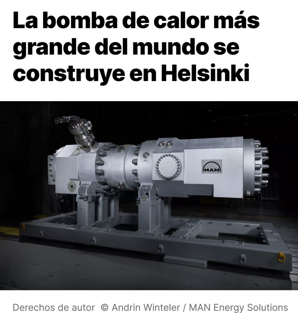 La bomba de calor más grande del mundo: un "aire acondicionado gigante" que climatizará más de 30.000 hogares.