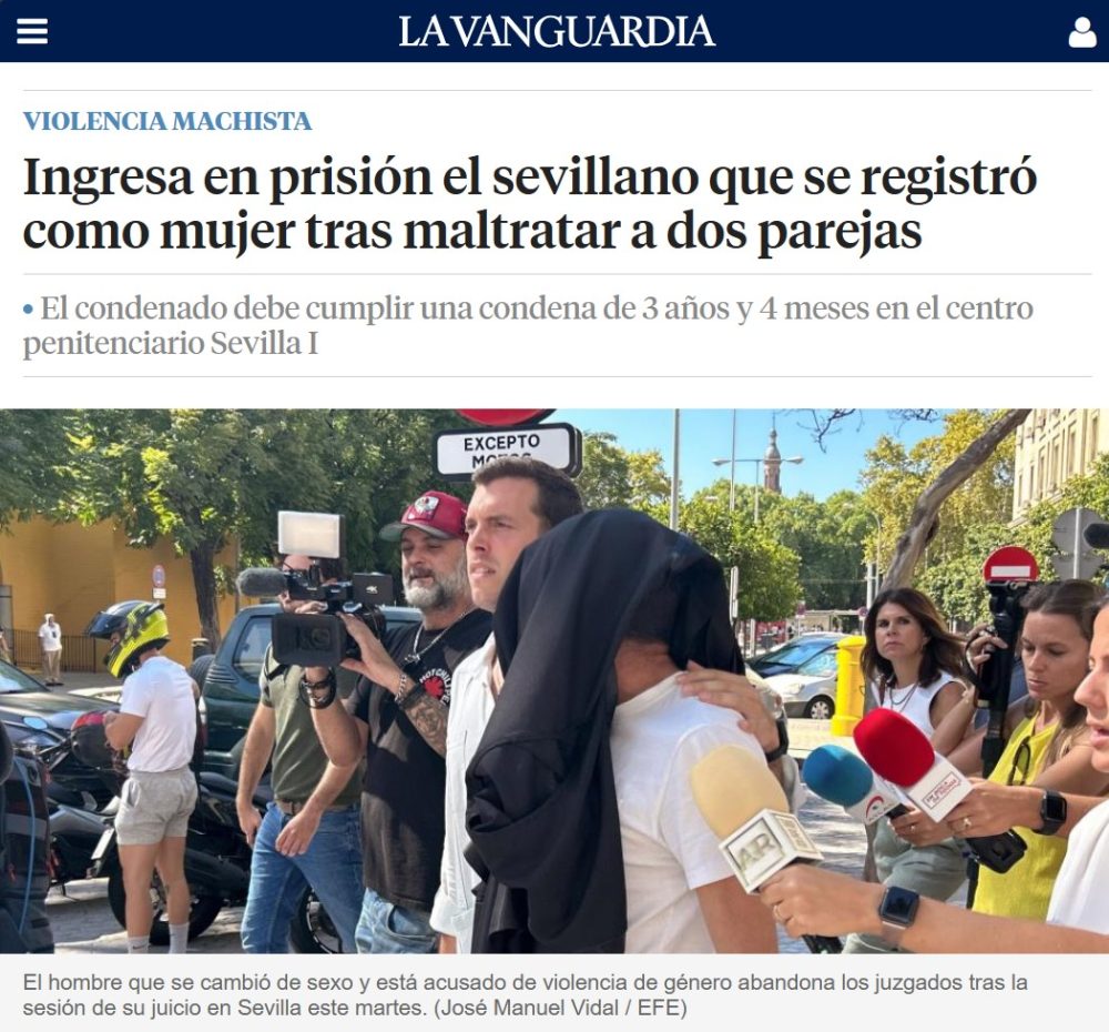 Registrarse como mujer no le ha servido para eludir a la justicia, porque las maltrató cuando aún era hombre.