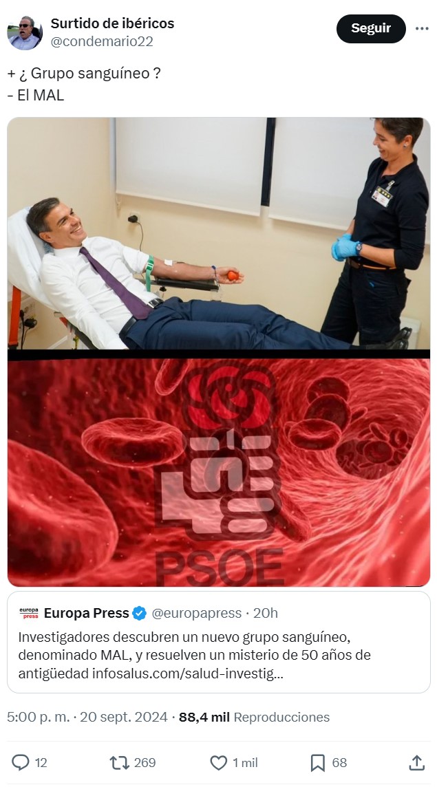 Investigadores descubren un nuevo grupo sanguíneo: EL MAL.