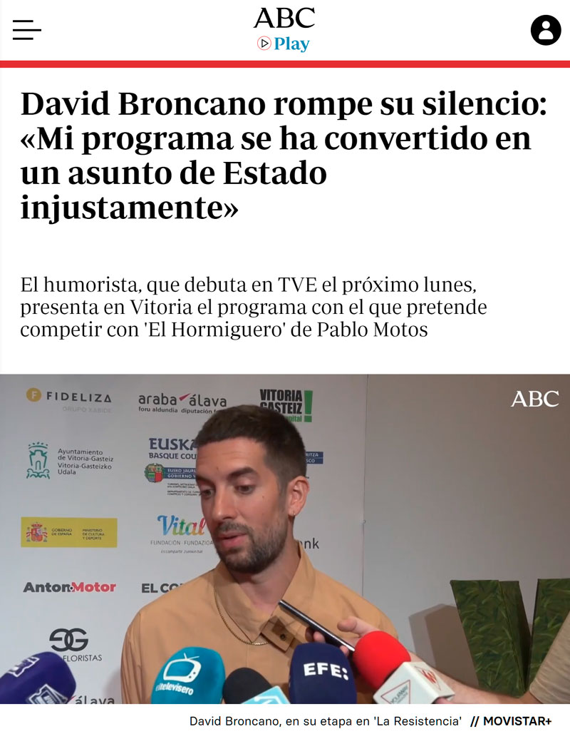 Broncano habla de las expectativas que tiene con LA REVUELTA, su nuevo programa en RTVE