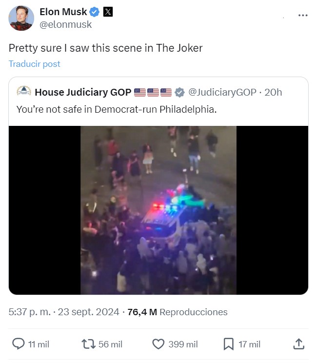 "Estoy seguro de que vi esta escena en El Joker"