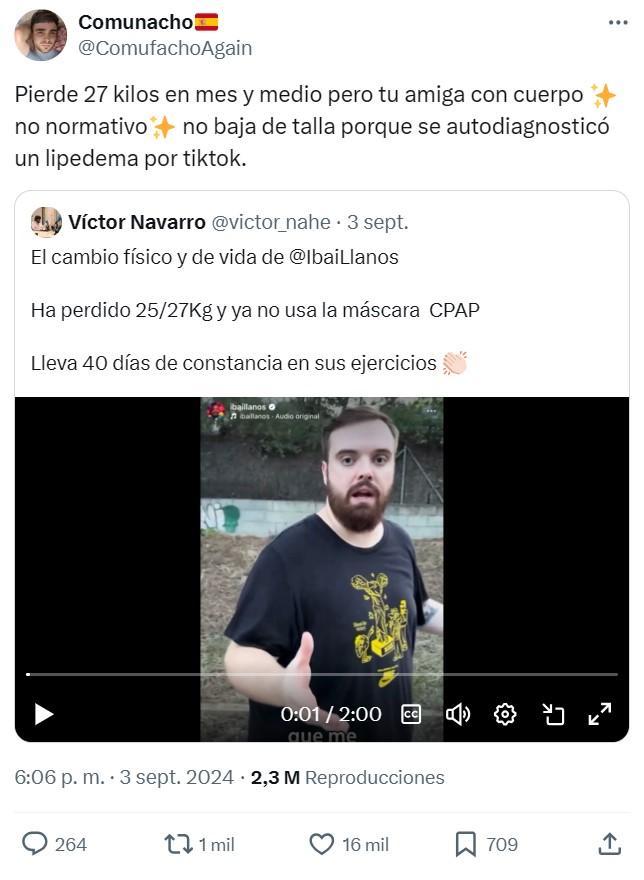 Un mundo más obeso es un mundo más enfermo. Ibai es un ejemplo a seguir.