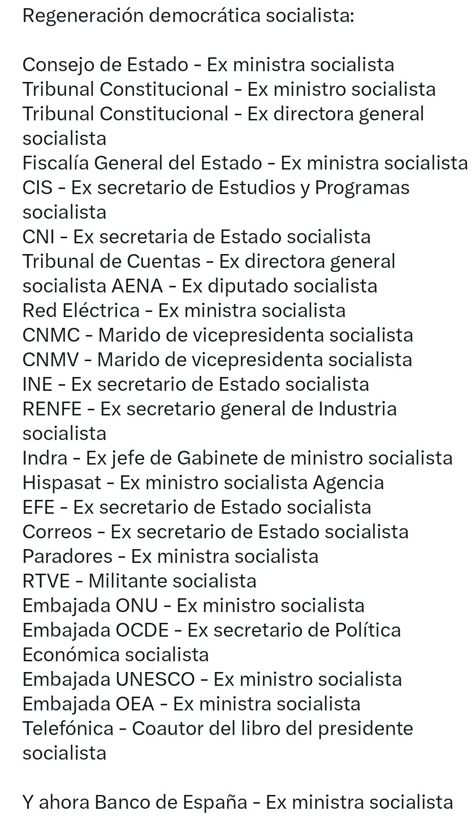 "No más colonización por los partidos de las instituciones"