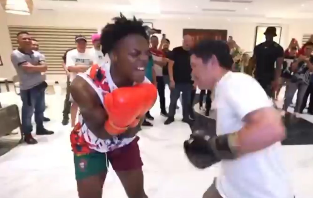 El streamer Speed quiso boxear con Manny Pacquiao y le duró 1 solo golpe.