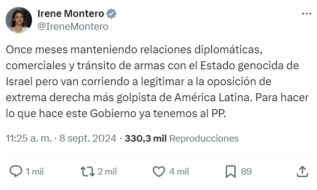 Edmundo González, ganador de las elecciones venezolanas, aterriza en España tras ser aceptada su petición de asilo político.