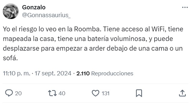 Si hay un método para hacer estallar baterías a distancia... imaginad las posibilidades.